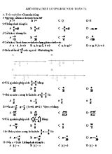 Kiểm tra chất lương đầu năm môn Toán Lớp 7 - Đề 1 (Có đáp án)